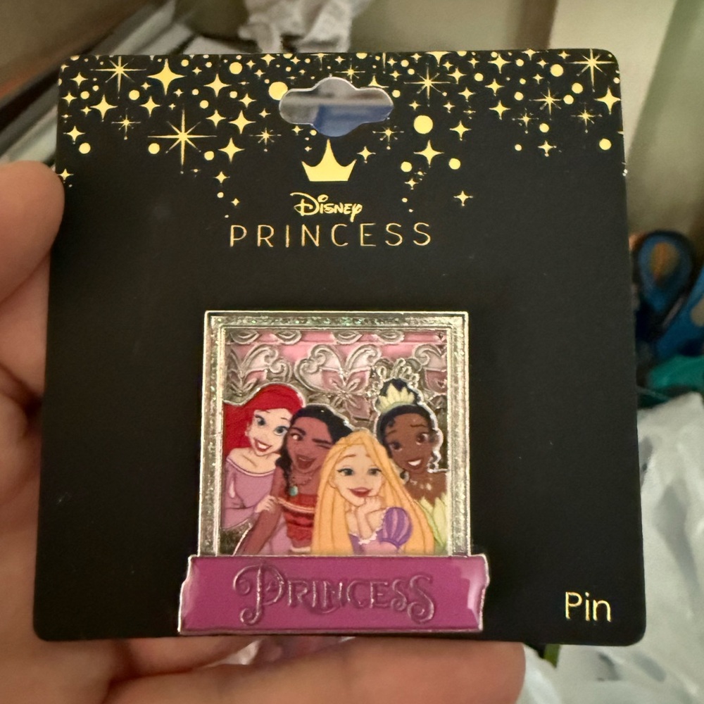 Disney Princess Pin with Pink and Silver Details